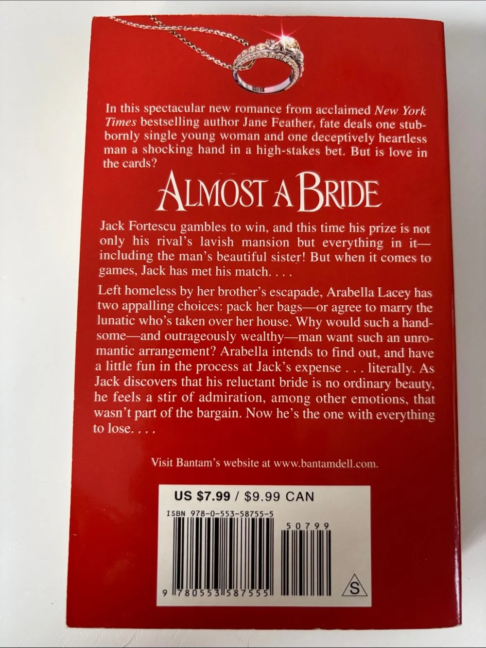 Almost A Bride book by Jane Feathers paperback historical romance